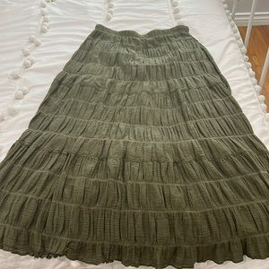 Max Studio Women’s Green Maxi Skirt